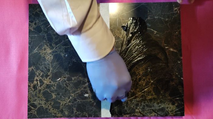 اجرای واکس جامد مشی سنگ 2